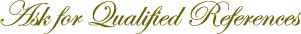 Ask for Qualified References